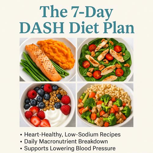 7-Day DASH Diet Plan – Lower Blood Pressure & Boost Heart Health