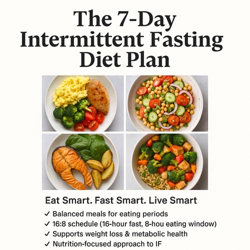 7-Day Intermittent Fasting Diet Plan – 16:8 Meal Guide for Fat Loss & Energy