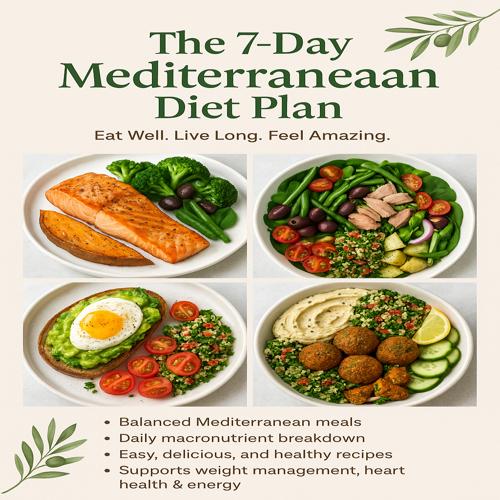 7-Day Mediterranean Diet Plan – Heart-Healthy Meal Guide Inspired by the Mediterranean