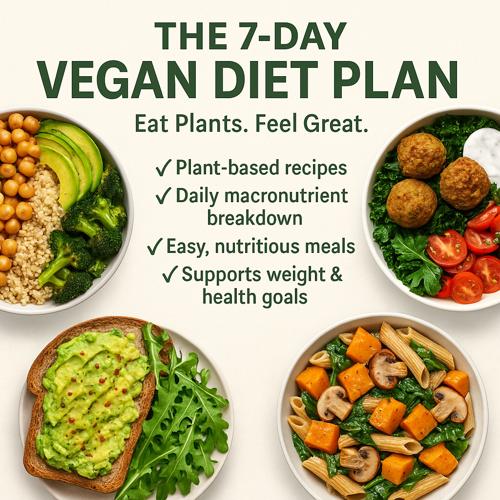 7-Day Vegan Diet Plan – Plant-Based Meal Guide for Health & Energy